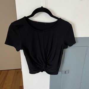 FREE WITH BUNDLE Front knot crop top